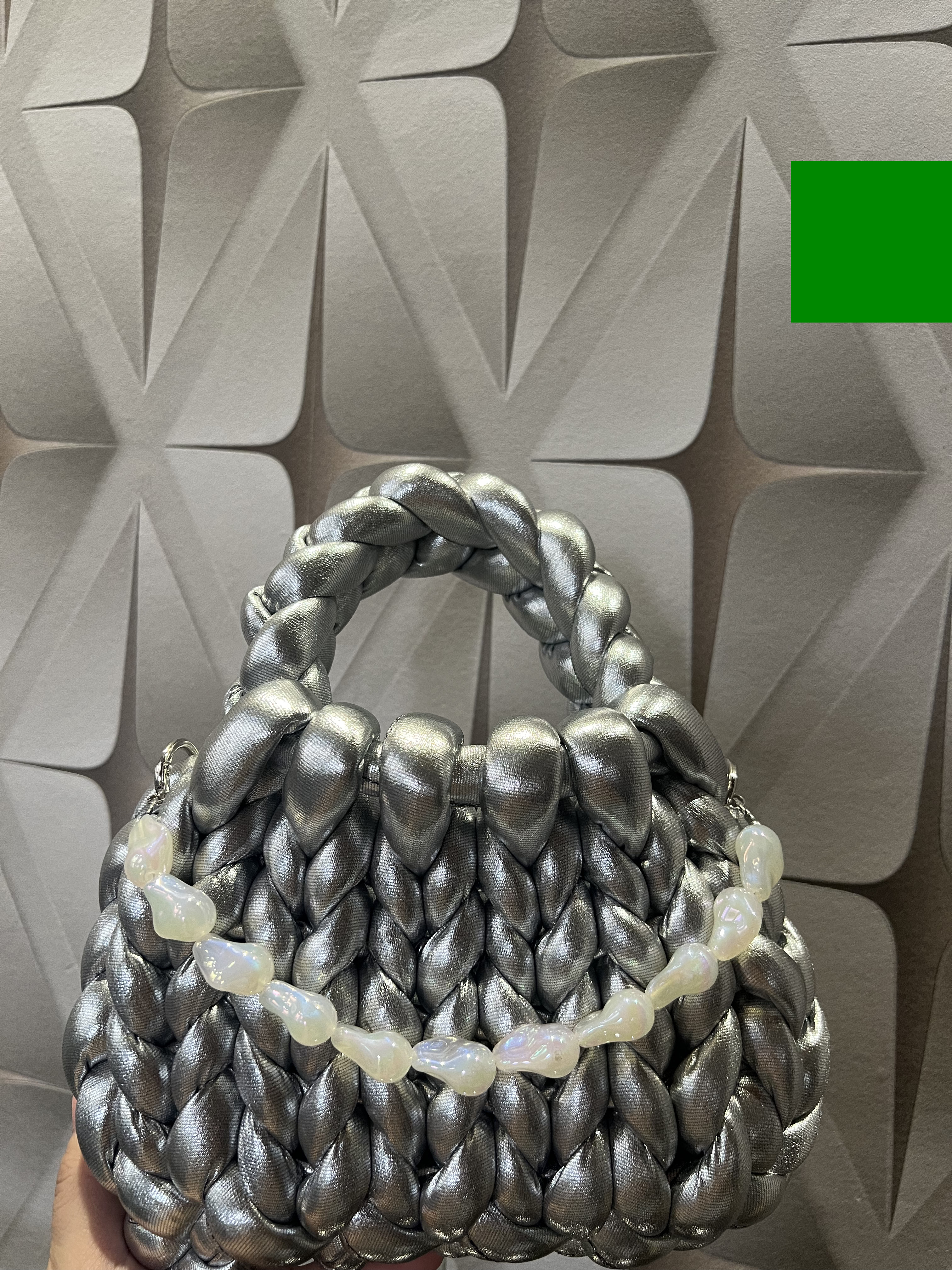 Metallic Leather Bag